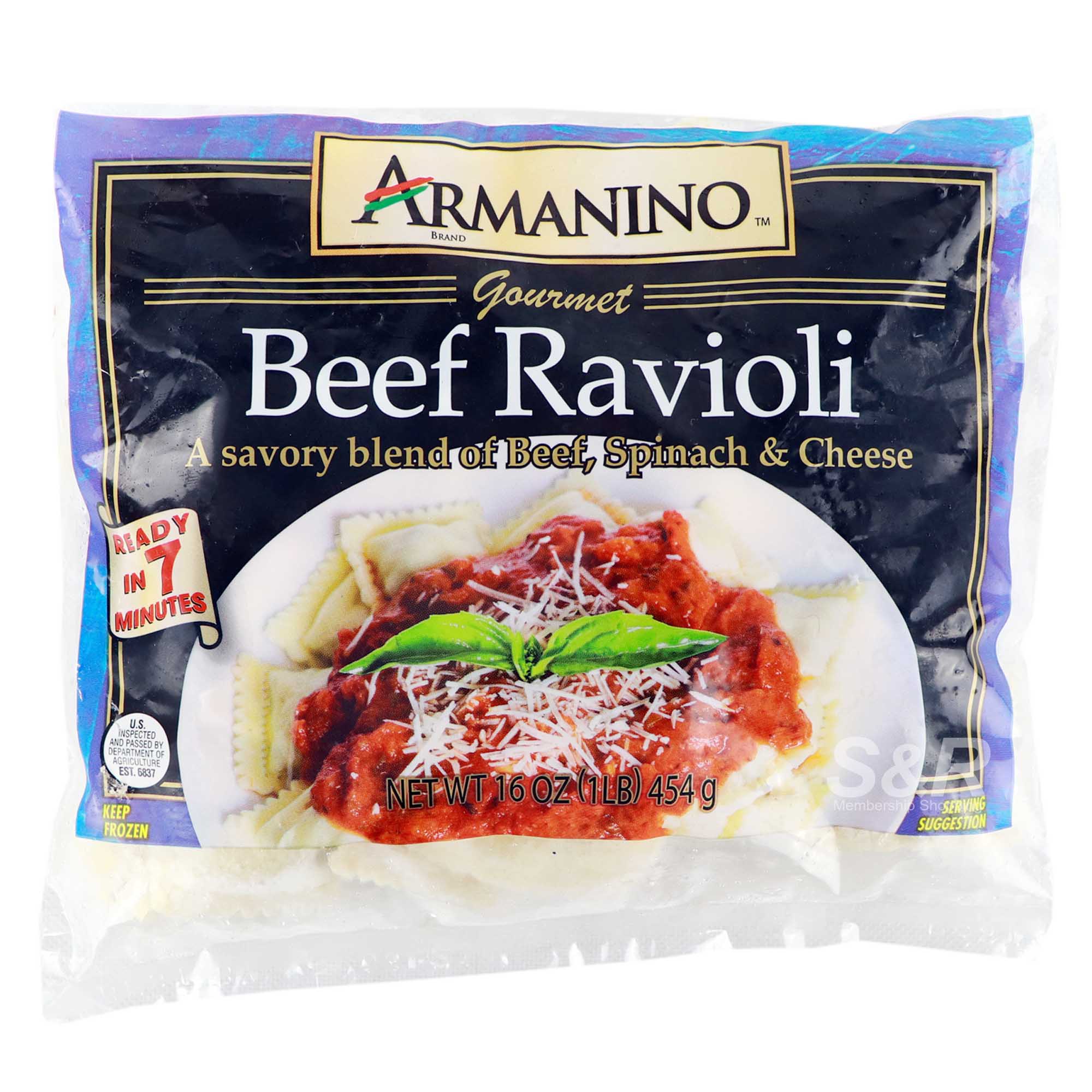 Armanino Gourmet Beef Ravioli 454g Armanino Gourmet Beef Ravioli 454g